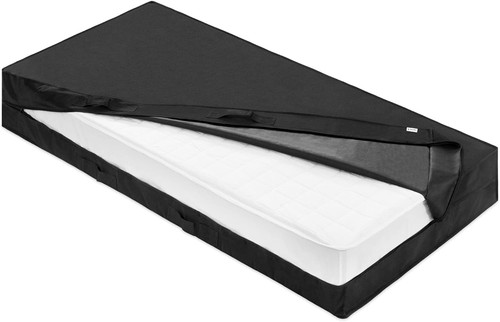 Single black mattress - black,